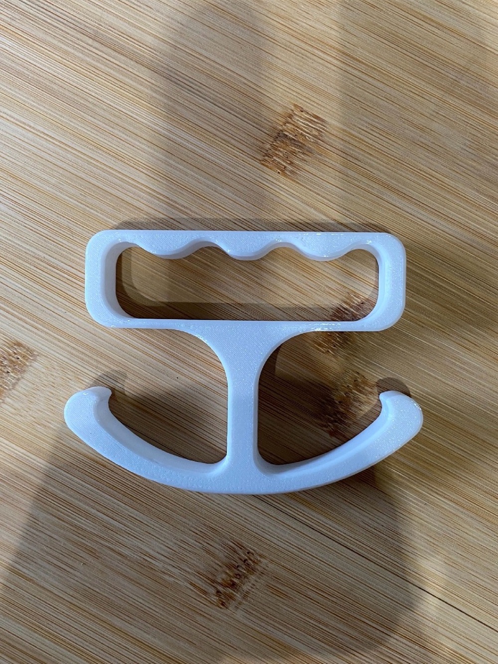 White bag holder for big hauls of groceries